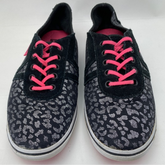 VANS Black Cheetah Leopard Print  Canvas Low Skate Sneaker Size 8.5 - Picture 9 of 14